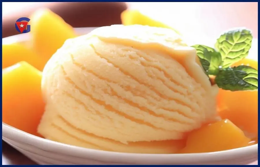 Helado de mango casero Mi Gentre Cuba