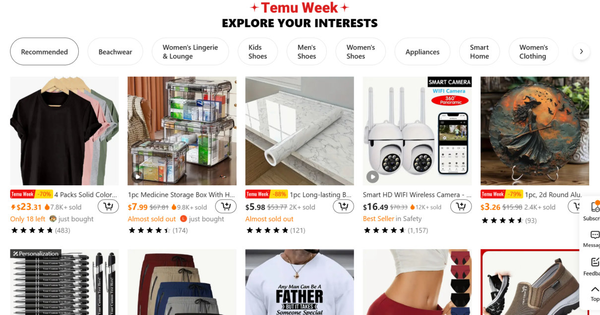 temu increible tienda barata china en USA
